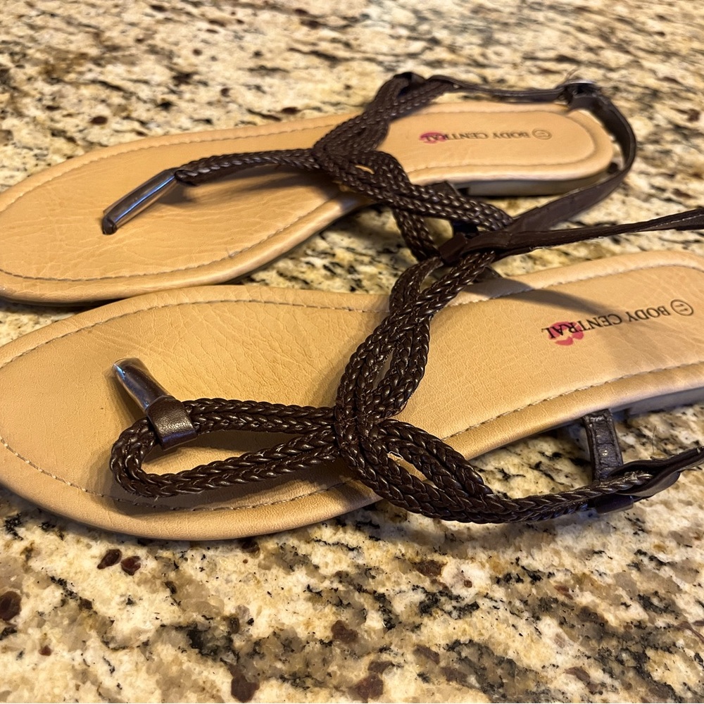 2 pairs of body central sandals. Both size 11.